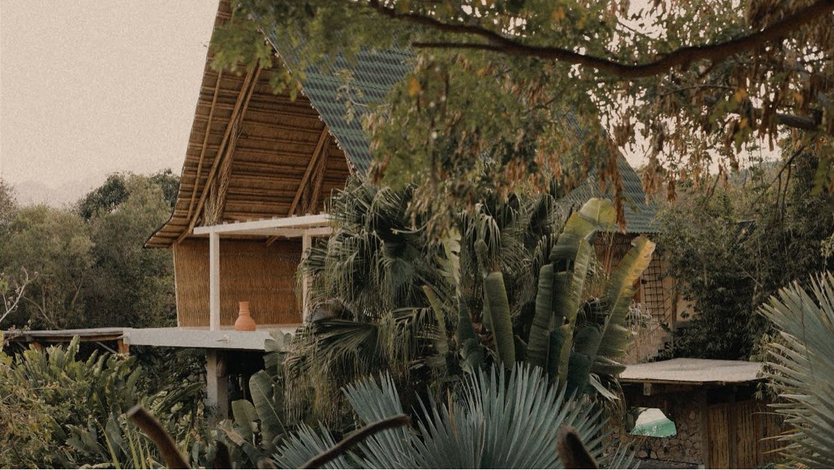 The movement space, a bamboo structure in the jungle